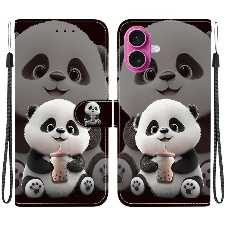 Crystal Texture Colored Drawing Leather Phone Case, For iPhone 17, For iPhone 17 Air