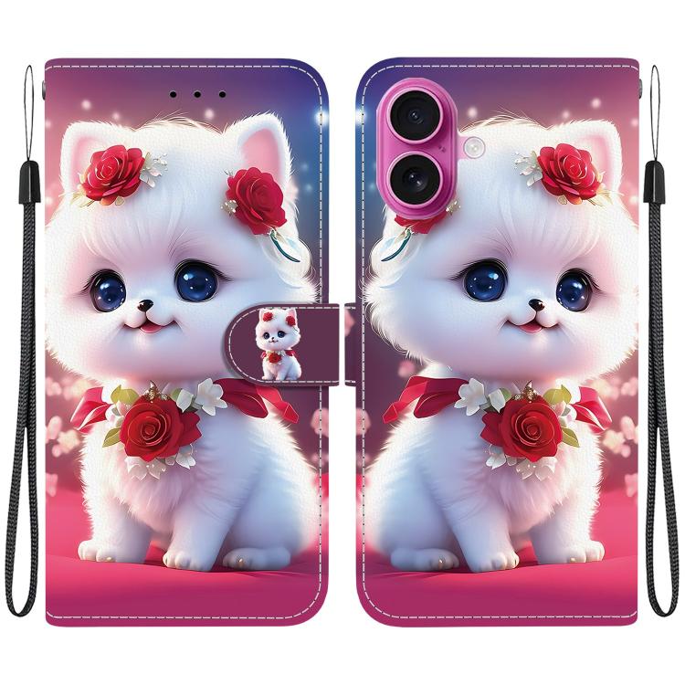 Crystal Texture Colored Drawing Leather Phone Case, For iPhone 17, For iPhone 17 Air