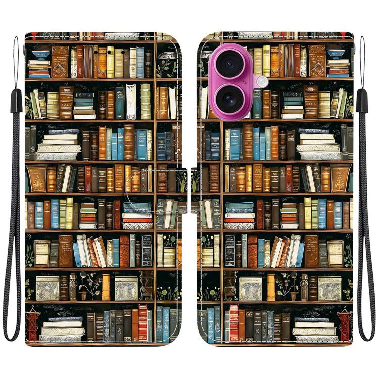 Crystal Texture Colored Drawing Leather Phone Case, For iPhone 17, For iPhone 17 Air