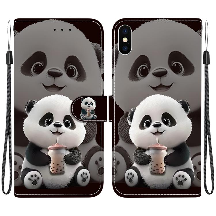 Crystal Texture Colored Drawing Leather Phone Case, For iPhone XS Max, For iPhone 7 Plus / 8 Plus