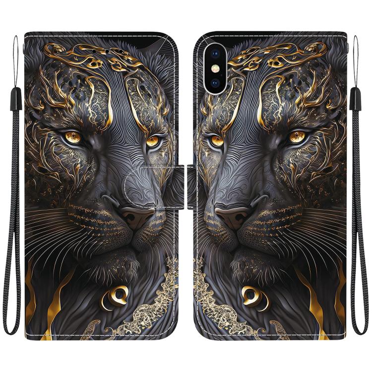 Crystal Texture Colored Drawing Leather Phone Case, For iPhone XS Max, For iPhone 7 Plus / 8 Plus