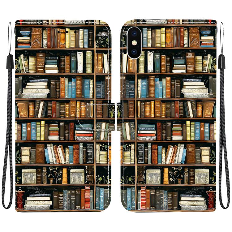 Crystal Texture Colored Drawing Leather Phone Case, For iPhone X / XS, For iPhone XR