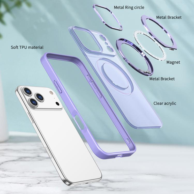 kalebol MagSafe Metal Ring Holder Phone Case, For iPhone 17 Pro Max, For iPhone 17 Pro