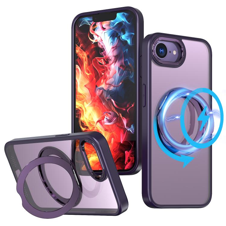 kalebol MagSafe Metal Ring Holder Phone Case, For iPhone 16e