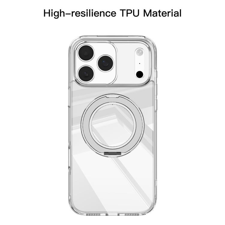 Mutural Ice Amber Series MagSafe Holder TPU Phone Case, For iPhone 17 Pro Max, For iPhone 17 Pro, For iPhone 17, For iPhone 17 Air