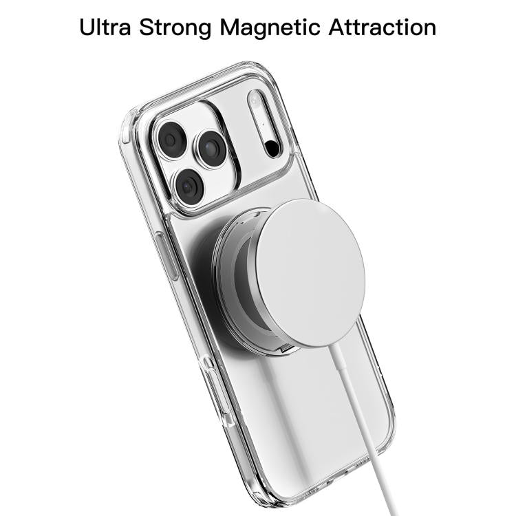 Mutural Ice Amber Series MagSafe Holder TPU Phone Case, For iPhone 17 Pro Max, For iPhone 17 Pro, For iPhone 17, For iPhone 17 Air