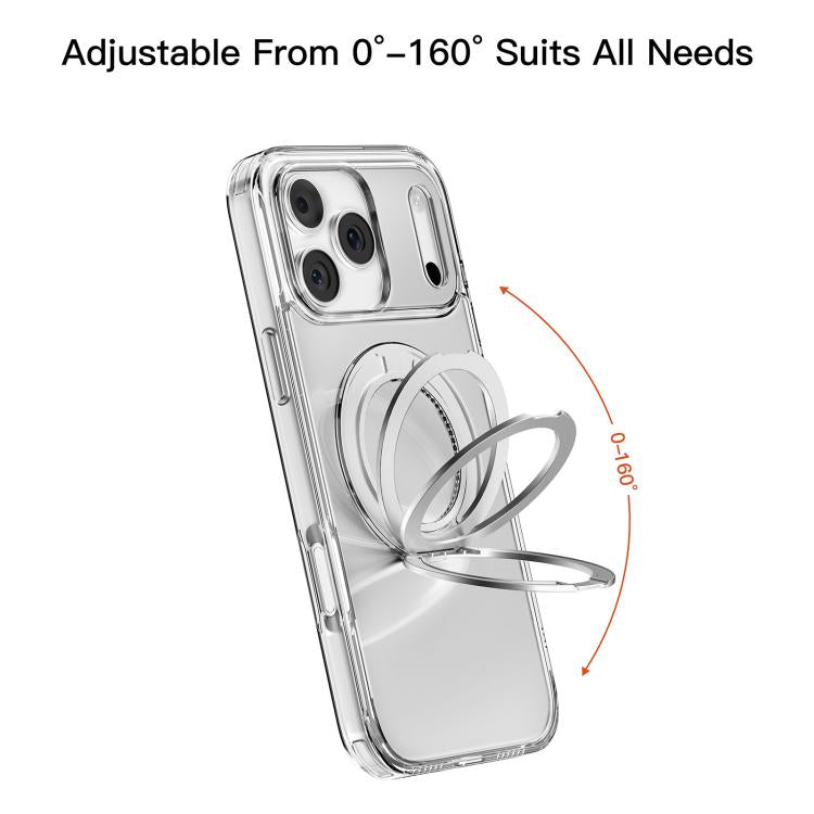 Mutural Ice Amber Series MagSafe Holder TPU Phone Case, For iPhone 17 Pro Max, For iPhone 17 Pro, For iPhone 17, For iPhone 17 Air