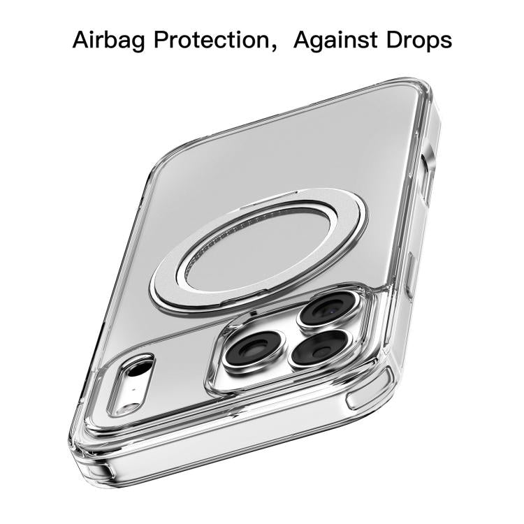 Mutural Ice Amber Series MagSafe Holder TPU Phone Case, For iPhone 17 Pro Max, For iPhone 17 Pro, For iPhone 17, For iPhone 17 Air