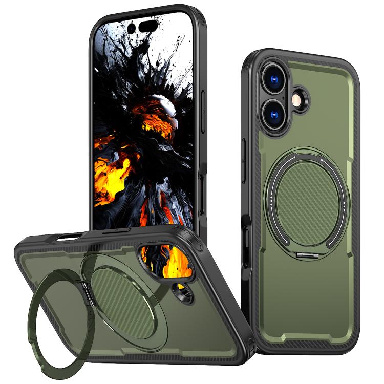 kalebol Metal 360 Degree Rotation Holder MagSafe Phone Case, For iPhone 17 Pro Max, For iPhone 17 Pro, For iPhone 17, For iPhone 17 Air