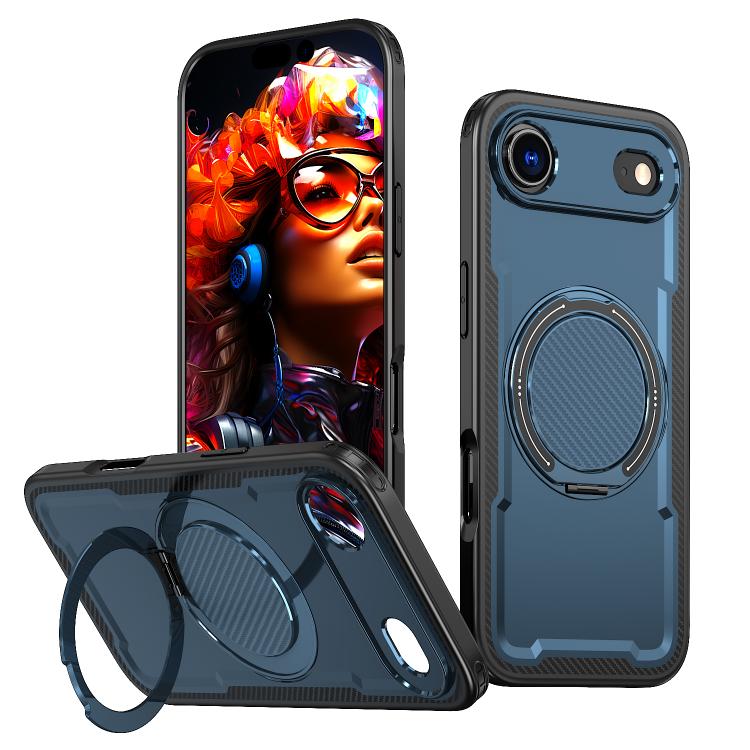 kalebol Metal 360 Degree Rotation Holder MagSafe Phone Case, For iPhone 16 Pro Max, For iPhone 16 Pro, For iPhone 16 Plus, For iPhone 16