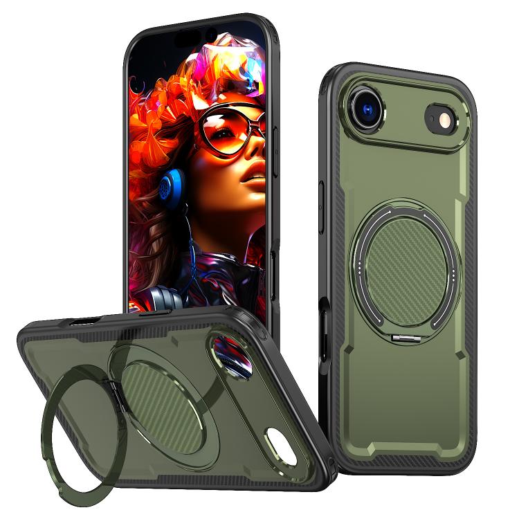 kalebol Metal 360 Degree Rotation Holder MagSafe Phone Case, For iPhone 17 Pro Max, For iPhone 17 Pro, For iPhone 17, For iPhone 17 Air