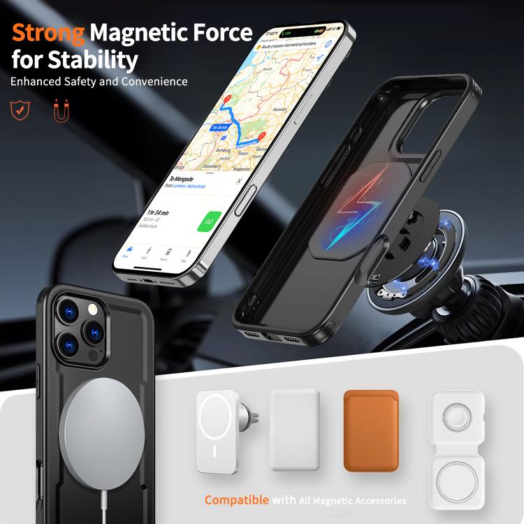 kalebol Metal 360 Degree Rotation Holder MagSafe Phone Case, For iPhone 16 Pro Max, For iPhone 16 Pro, For iPhone 16 Plus, For iPhone 16