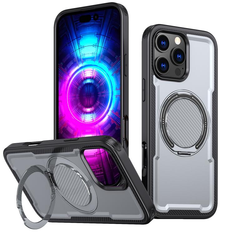 kalebol Metal 360 Degree Rotation Holder MagSafe Phone Case, For iPhone 15 Pro Max, For iPhone 15 Pro, For iPhone 15 Plus, For iPhone 15