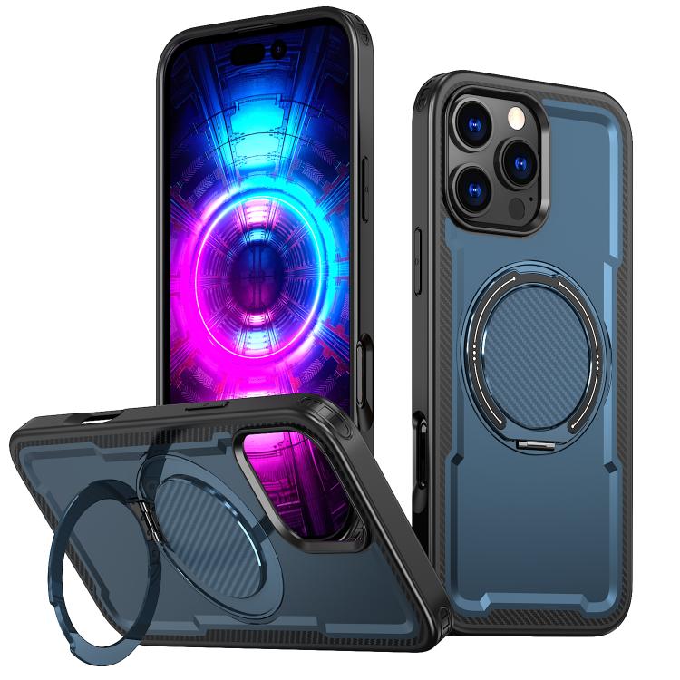 kalebol Metal 360 Degree Rotation Holder MagSafe Phone Case, For iPhone 16 Pro Max, For iPhone 16 Pro, For iPhone 16 Plus, For iPhone 16