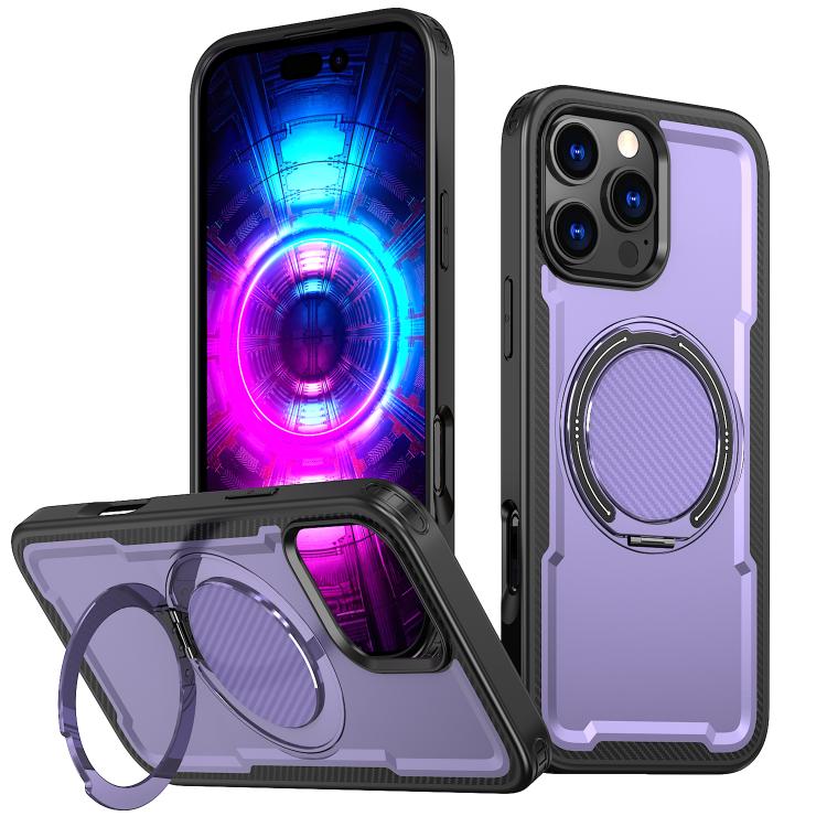 kalebol Metal 360 Degree Rotation Holder MagSafe Phone Case, For iPhone 15 Pro Max, For iPhone 15 Pro, For iPhone 15 Plus, For iPhone 15
