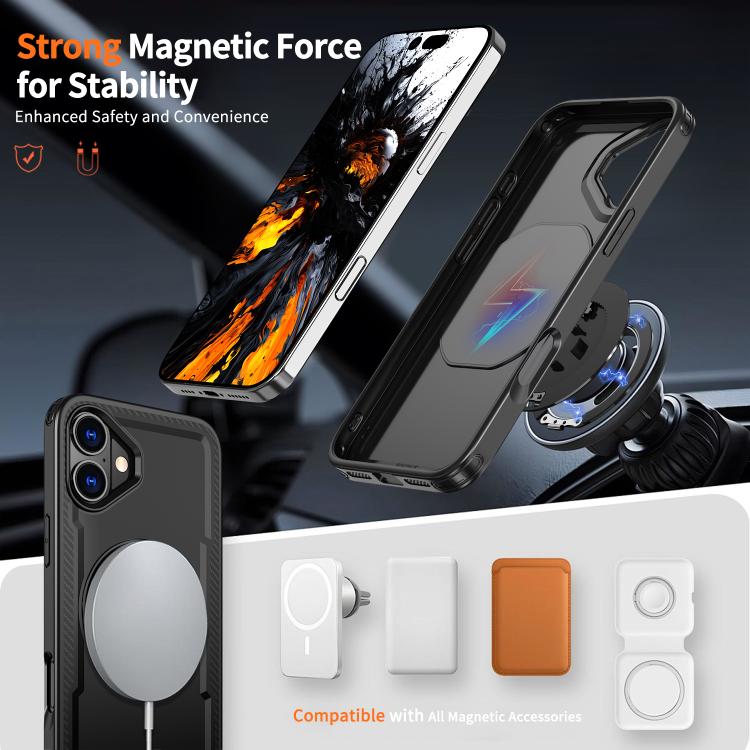kalebol Metal 360 Degree Rotation Holder MagSafe Phone Case, For iPhone 15 Pro Max, For iPhone 15 Pro, For iPhone 15 Plus, For iPhone 15