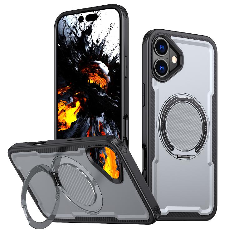 kalebol Metal 360 Degree Rotation Holder MagSafe Phone Case, For iPhone 15 Pro Max, For iPhone 15 Pro, For iPhone 15 Plus, For iPhone 15