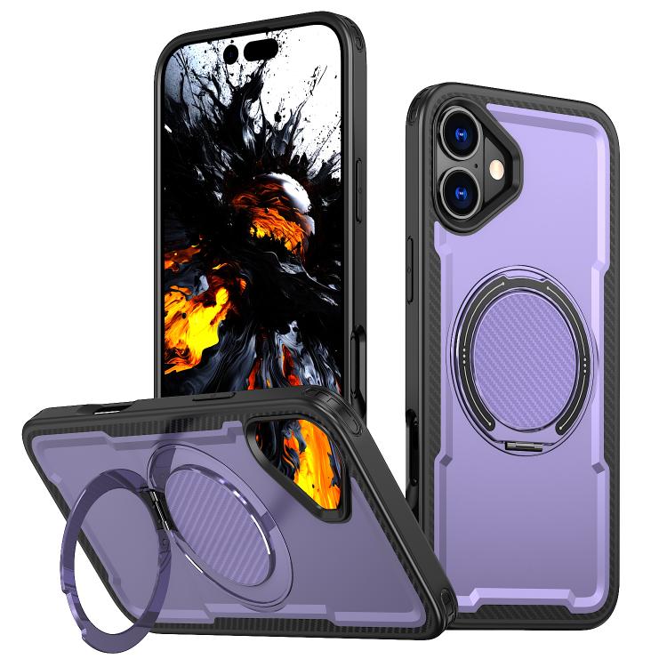kalebol Metal 360 Degree Rotation Holder MagSafe Phone Case, For iPhone 16 Pro Max, For iPhone 16 Pro, For iPhone 16 Plus, For iPhone 16