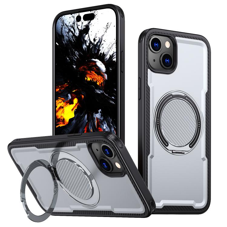 kalebol Metal 360 Degree Rotation Holder MagSafe Phone Case, For iPhone 15 Pro Max, For iPhone 15 Pro, For iPhone 15 Plus, For iPhone 15