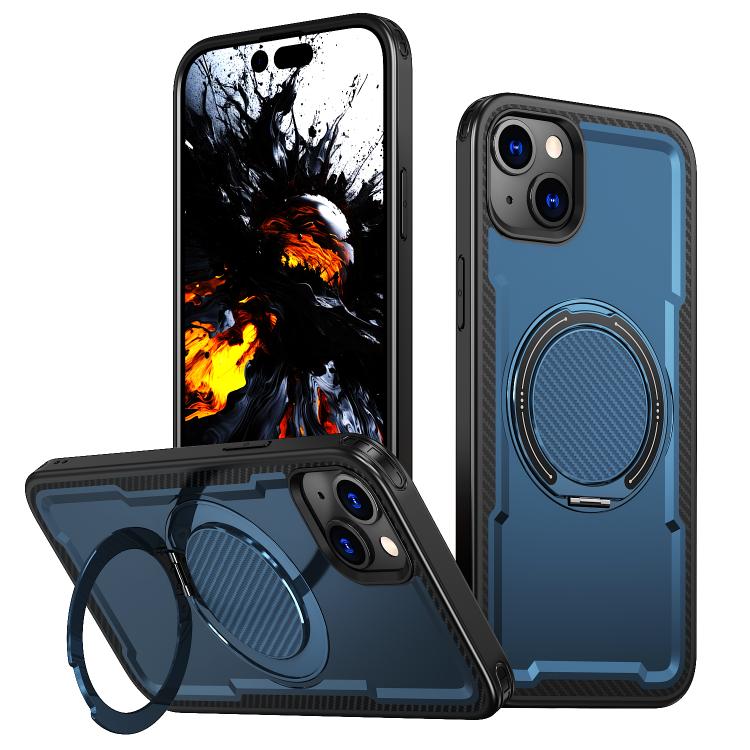 kalebol Metal 360 Degree Rotation Holder MagSafe Phone Case, For iPhone 15 Pro Max, For iPhone 15 Pro, For iPhone 15 Plus, For iPhone 15