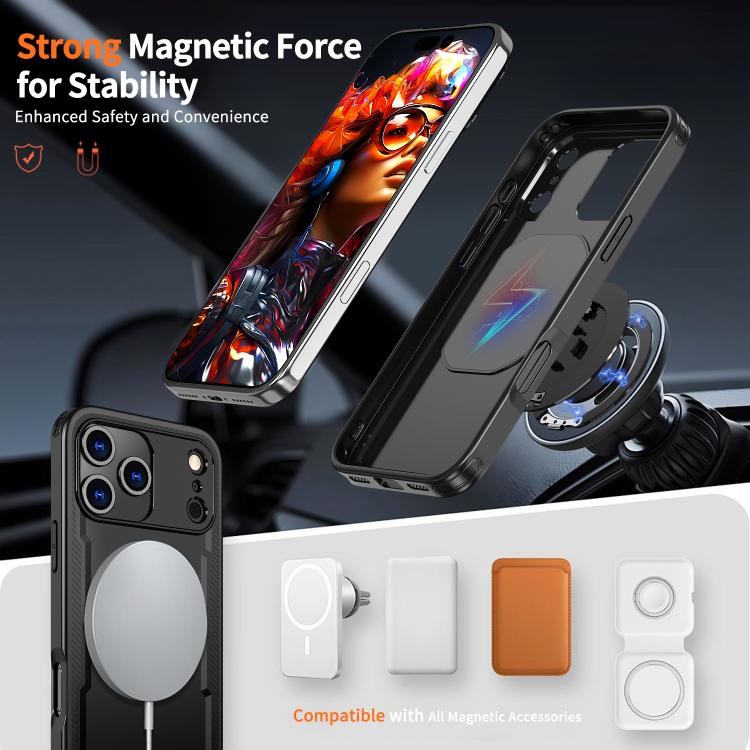 kalebol Metal 360 Degree Rotation Holder MagSafe Phone Case, For iPhone 17 Pro Max, For iPhone 17 Pro, For iPhone 17, For iPhone 17 Air