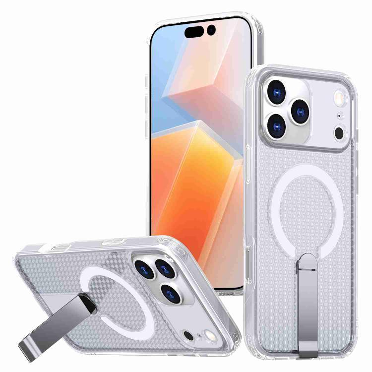 kalebol Honeycomb Cooling MagSafe Holder Phone Case, For iPhone 16e, For iPhone 16 Pro Max, For iPhone 16 Pro, For iPhone 16 Plus