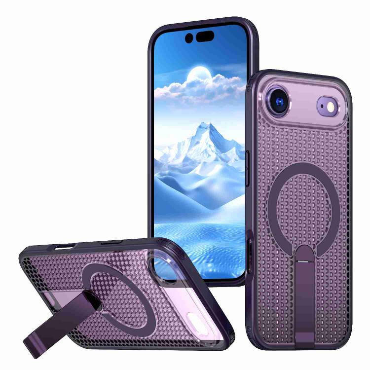 kalebol Honeycomb Cooling MagSafe Holder Phone Case, For iPhone 17 Pro Max, For iPhone 17 Pro, For iPhone 17, For iPhone 17 Air