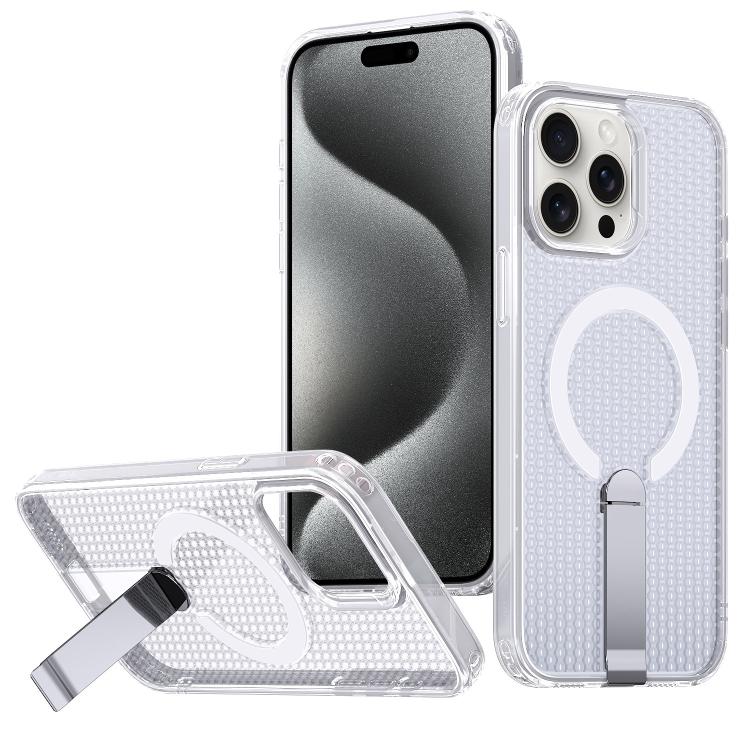 kalebol Honeycomb Cooling MagSafe Holder Phone Case, For iPhone 16, For iPhone 15 Pro Max, For iPhone 15 Pro, For iPhone 15 Plus
