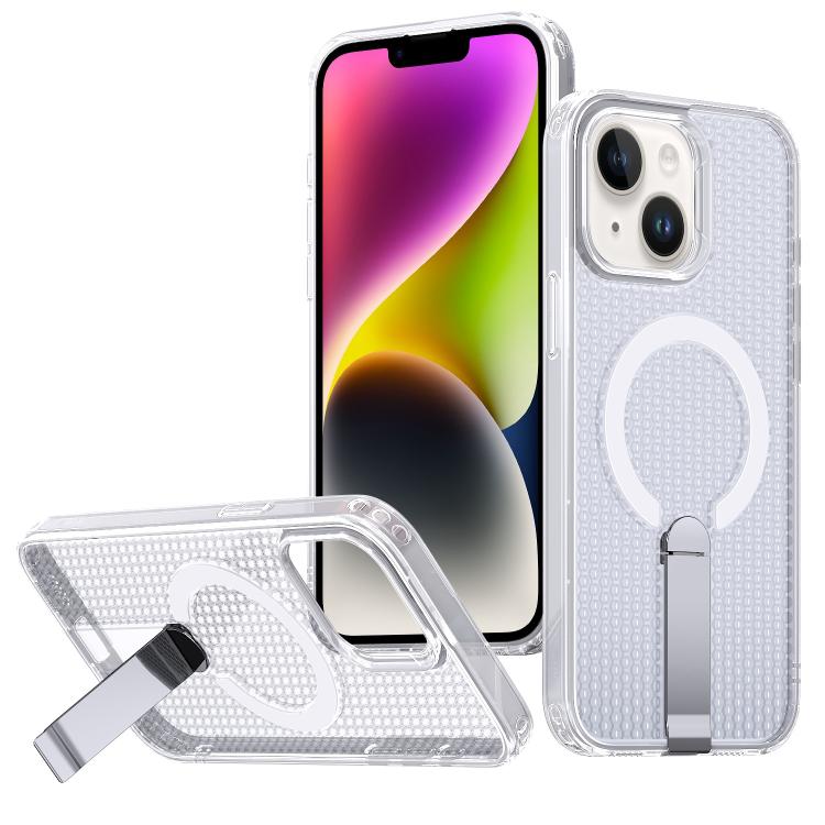 kalebol Honeycomb Cooling MagSafe Holder Phone Case, For iPhone 15, For iPhone 14 Plus, For iPhone 14, For iPhone 14 Pro