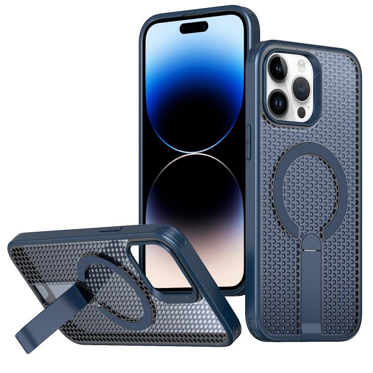 kalebol Honeycomb Cooling MagSafe Holder Phone Case, For iPhone 14 Pro Max, For iPhone 13 Pro Max, For iPhone 13