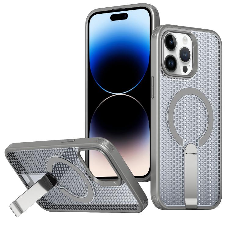 kalebol Honeycomb Cooling MagSafe Holder Phone Case, For iPhone 14 Pro Max, For iPhone 13 Pro Max, For iPhone 13