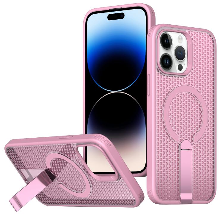 kalebol Honeycomb Cooling MagSafe Holder Phone Case, For iPhone 14 Pro Max, For iPhone 13 Pro Max, For iPhone 13