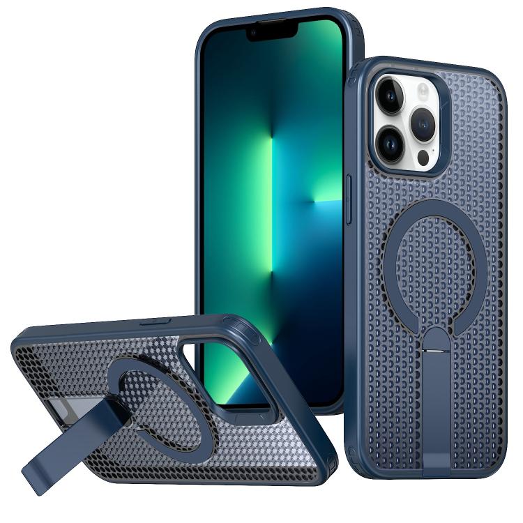 kalebol Honeycomb Cooling MagSafe Holder Phone Case, For iPhone 14 Pro Max, For iPhone 13 Pro Max, For iPhone 13