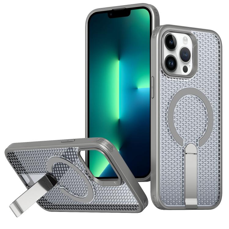 kalebol Honeycomb Cooling MagSafe Holder Phone Case, For iPhone 14 Pro Max, For iPhone 13 Pro Max, For iPhone 13