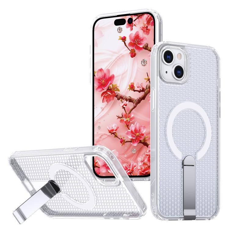 kalebol Honeycomb Cooling MagSafe Holder Phone Case, For iPhone 15, For iPhone 14 Plus, For iPhone 14, For iPhone 14 Pro