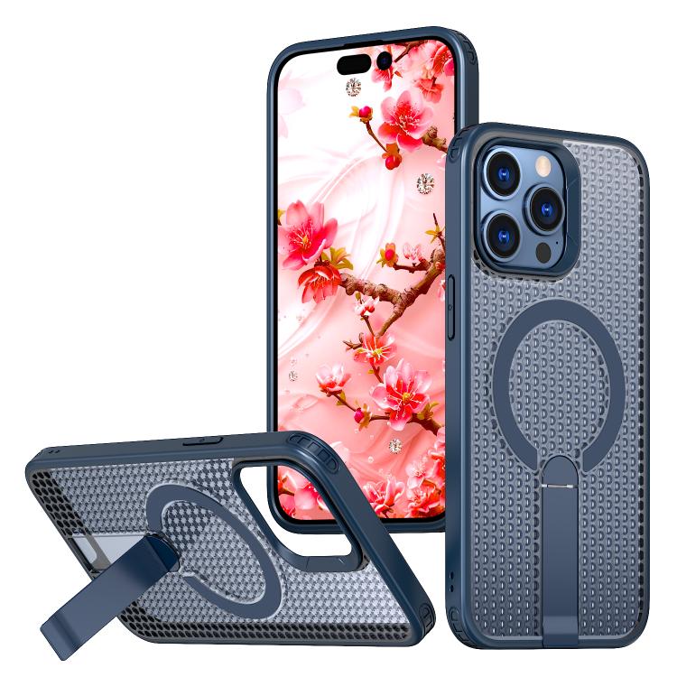 kalebol Honeycomb Cooling MagSafe Holder Phone Case, For iPhone 14 Pro Max, For iPhone 13 Pro Max, For iPhone 13