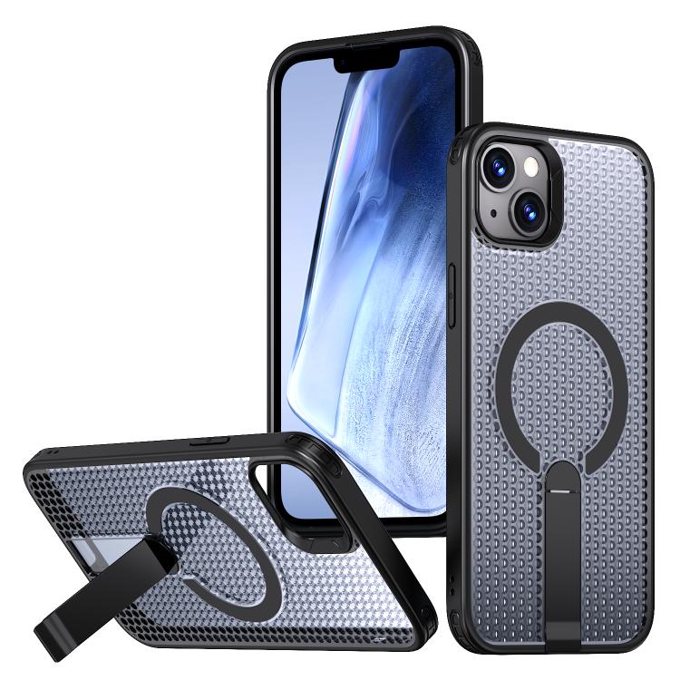 kalebol Honeycomb Cooling MagSafe Holder Phone Case, For iPhone 14 Pro Max, For iPhone 13 Pro Max, For iPhone 13