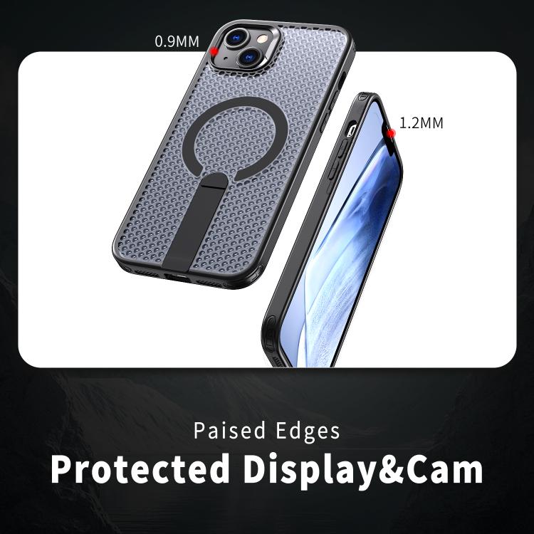 Kalebol Honeycomb Cooling MagSafe Holder Phone Case for iPhone 13
