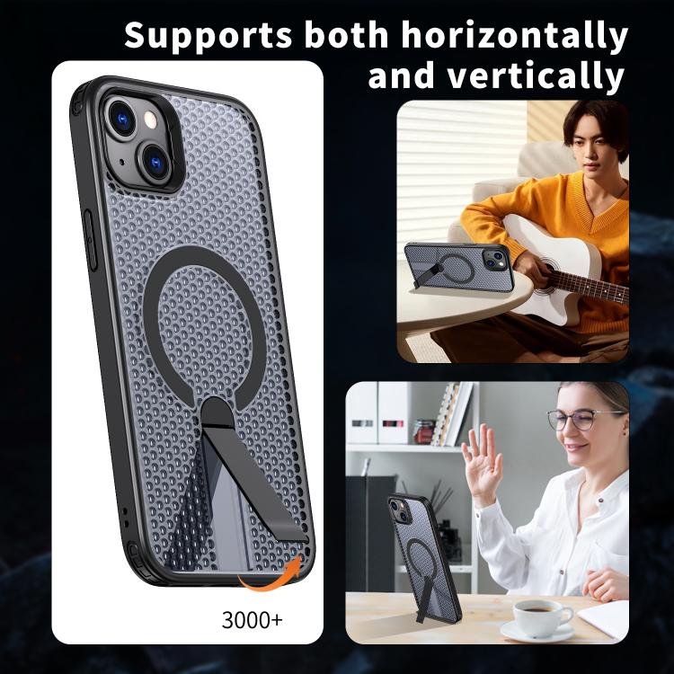 Kalebol Honeycomb Cooling MagSafe Holder Phone Case for iPhone 13