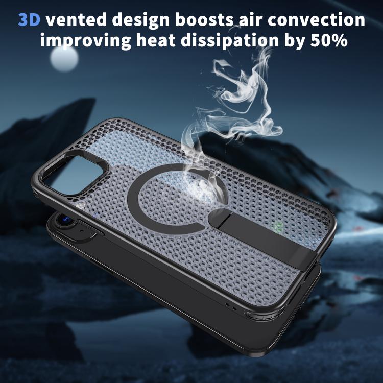 Kalebol Honeycomb Cooling MagSafe Holder Phone Case for iPhone 13