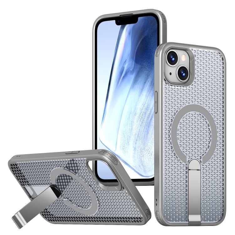 kalebol Honeycomb Cooling MagSafe Holder Phone Case, For iPhone 14 Pro Max, For iPhone 13 Pro Max, For iPhone 13