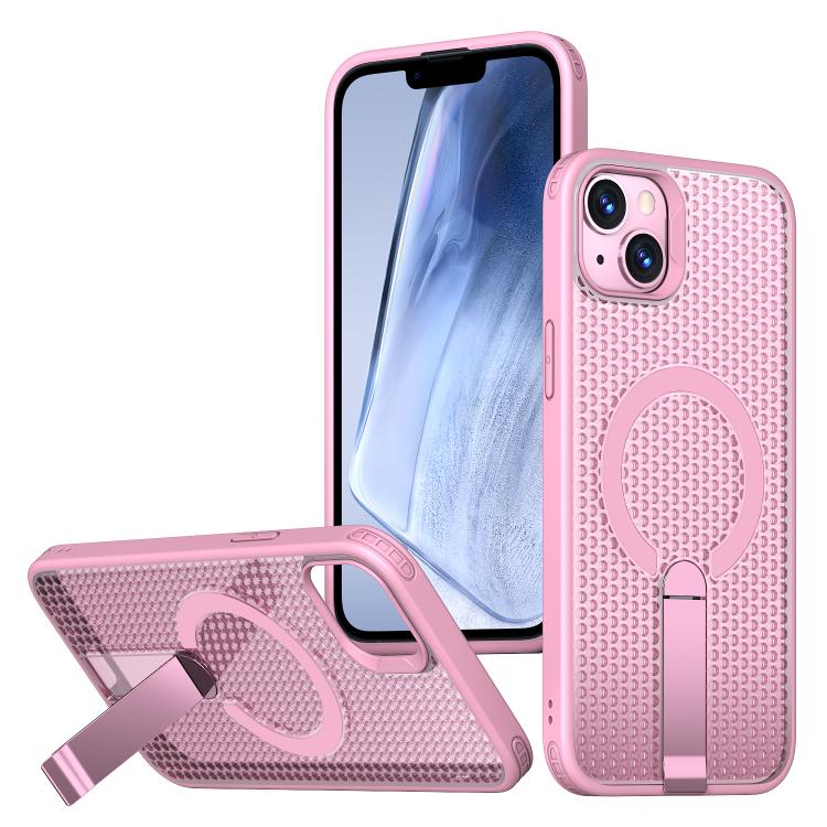 kalebol Honeycomb Cooling MagSafe Holder Phone Case, For iPhone 14 Pro Max, For iPhone 13 Pro Max, For iPhone 13