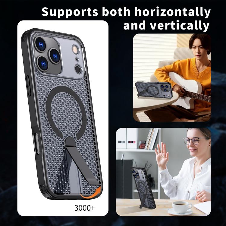 kalebol Honeycomb Cooling MagSafe Holder Phone Case, For iPhone 17 Pro Max, For iPhone 17 Pro, For iPhone 17, For iPhone 17 Air