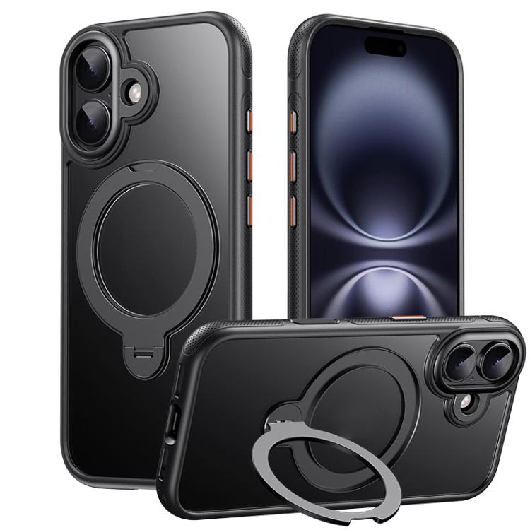 Gear-Style Stress Relief 360 Rotation Holder MagSafe Phone Case, For iPhone 17 Pro Max, For iPhone 17 Pro, For iPhone 17, For iPhone 17 Air, For iPhone 16e, For iPhone 16 Pro Max, For iPhone 16 Pro, For iPhone 16 Plus