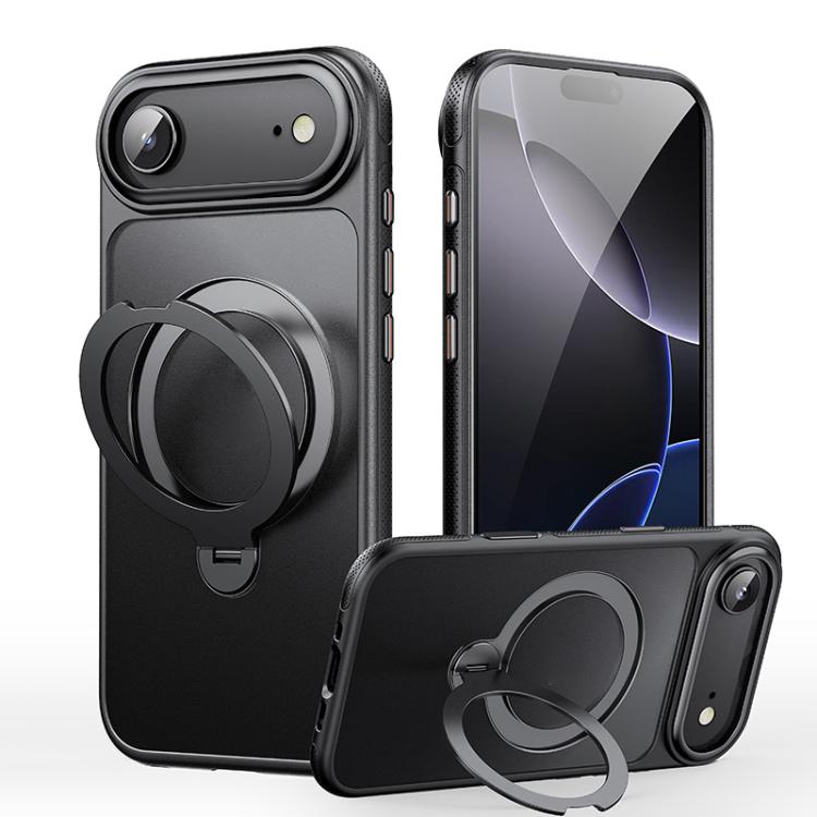 Gear-Style Stress Relief 360 Rotation Holder MagSafe Phone Case, For iPhone 17 Pro Max, For iPhone 17 Pro, For iPhone 17, For iPhone 17 Air, For iPhone 16e, For iPhone 16 Pro Max, For iPhone 16 Pro, For iPhone 16 Plus