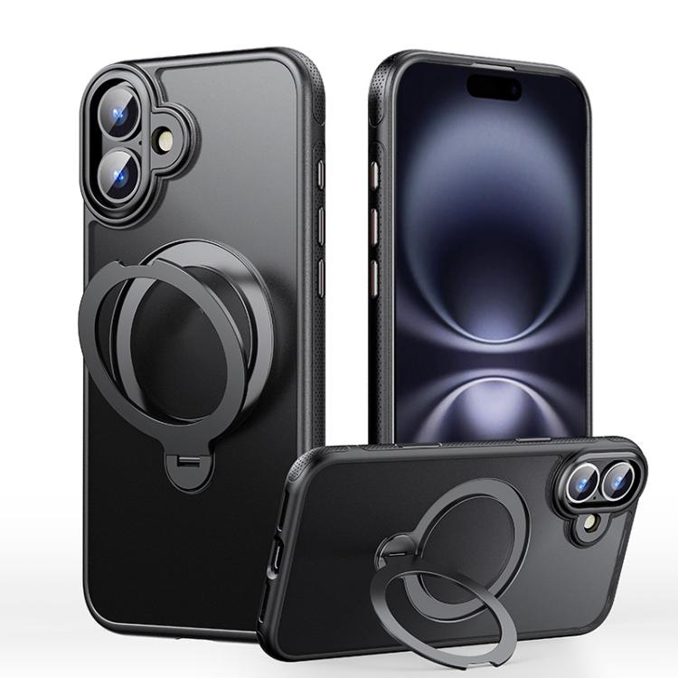 Gear-Style Stress Relief 360 Rotation Holder MagSafe Phone Case, For iPhone 17 Pro Max, For iPhone 17 Pro, For iPhone 17, For iPhone 17 Air, For iPhone 16e, For iPhone 16 Pro Max, For iPhone 16 Pro, For iPhone 16 Plus