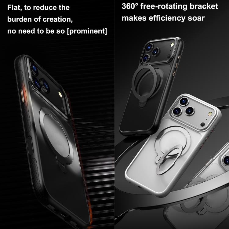 Gear-Style Stress Relief 360 Rotation Holder MagSafe Phone Case, For iPhone 17 Pro Max, For iPhone 17 Pro, For iPhone 17, For iPhone 17 Air, For iPhone 16e, For iPhone 16 Pro Max, For iPhone 16 Pro, For iPhone 16 Plus