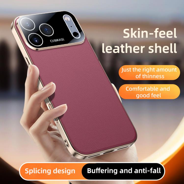 Skin Feel Leather Texture Cooling Phone Case, For iPhone 17 Pro Max, For iPhone 17 Pro, For iPhone 17, For iPhone 17 Air
