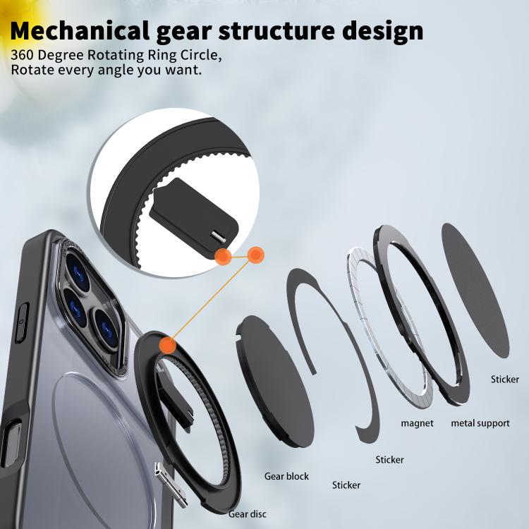 kalebol 360-degree Rotating MagSafe Magnetic Holder Phone Case, For iPhone 17 Pro Max, For iPhone 17 Pro