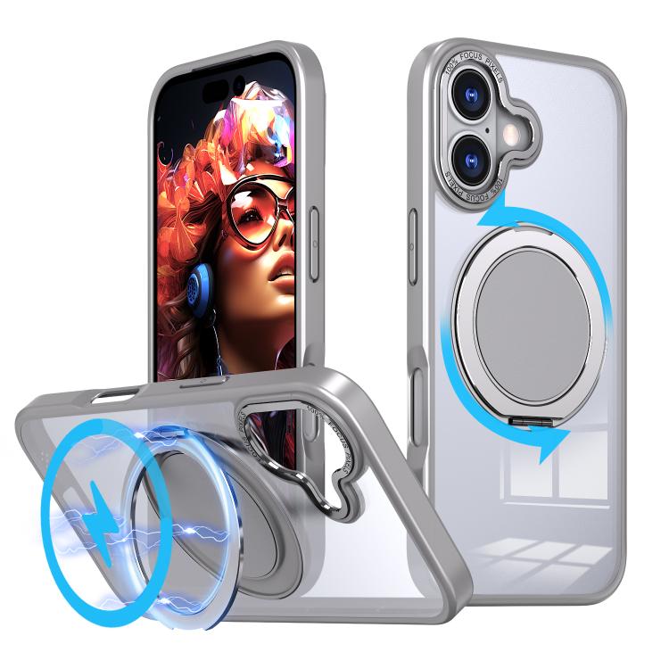 kalebol 360-degree Rotating MagSafe Magnetic Holder Phone Case, For iPhone 16e, For iPhone 16 Plus